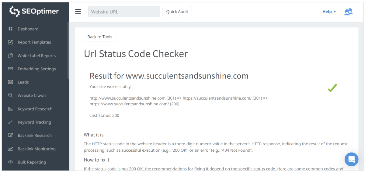 url status checker